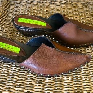 Leather clogs by Material Prima for Neiman Marcus. NIB